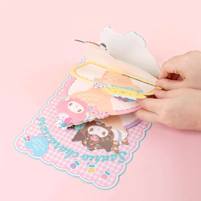 Sanrio Characters Ice Cream Parlor Large Memo Pad