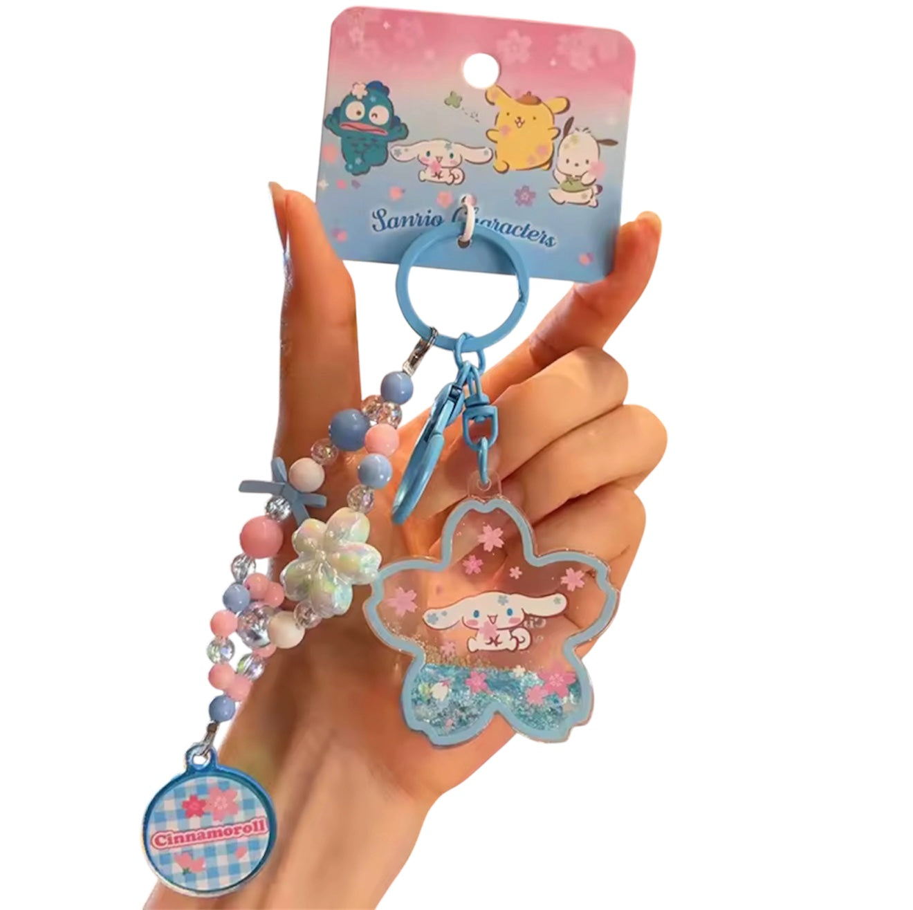 Cinnamoroll Sakura Keychain Pendant