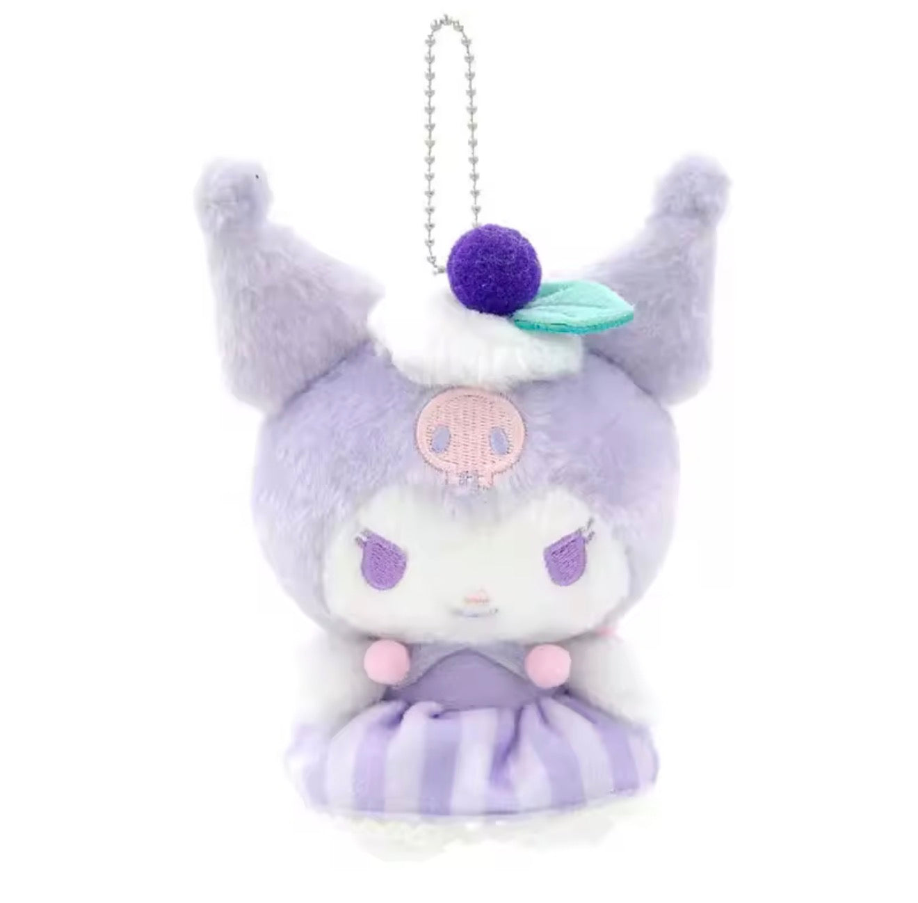 Kuromi Fruity Plush Keychain