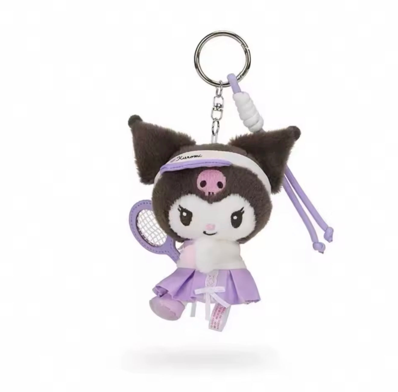 Kuromi Tennis Academy Plush Keychain