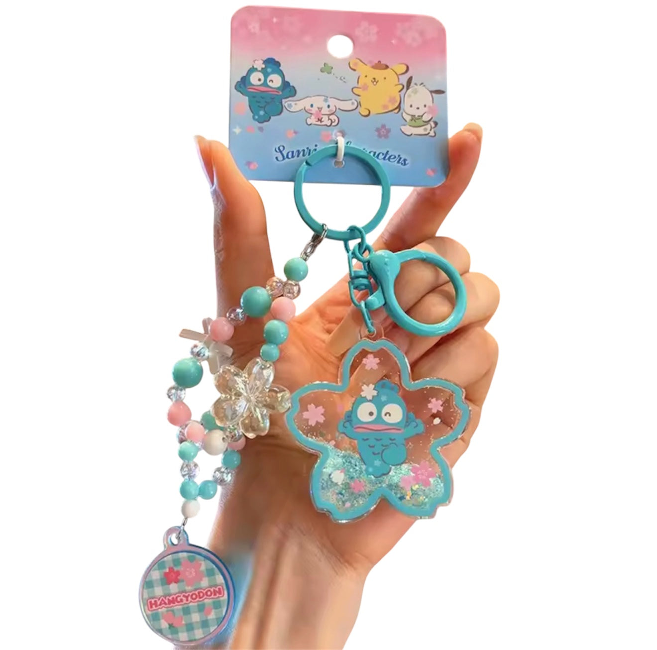 Hangyodon Sakura Keychain Pendant