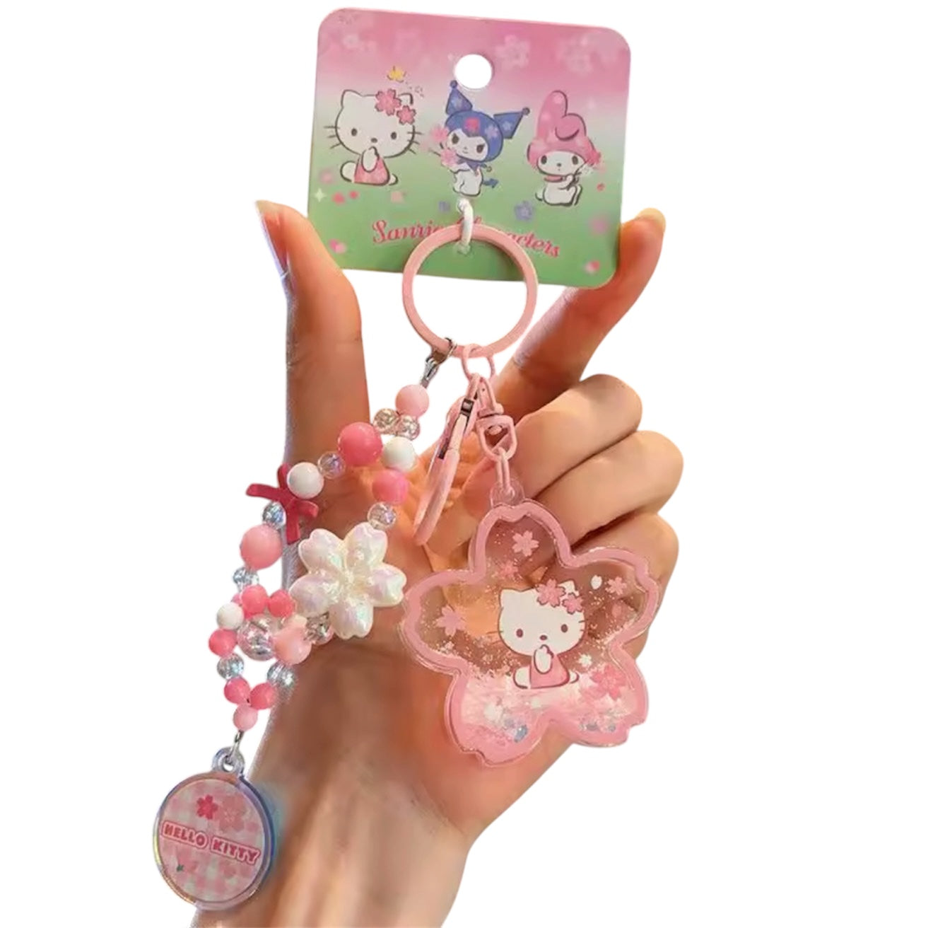 Hello Kitty Sakura Keychain Pendant