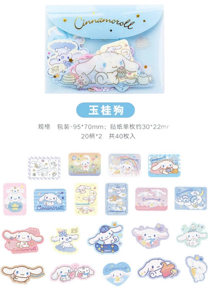 Sanrio Cinnamoroll Envelope Case Sticker Set