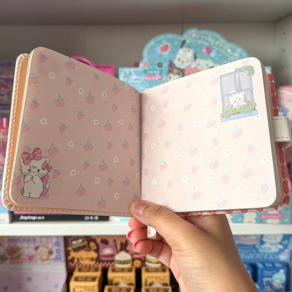 Mikko illustrations Mousse Strawberry Small Magnet Notebook Journal