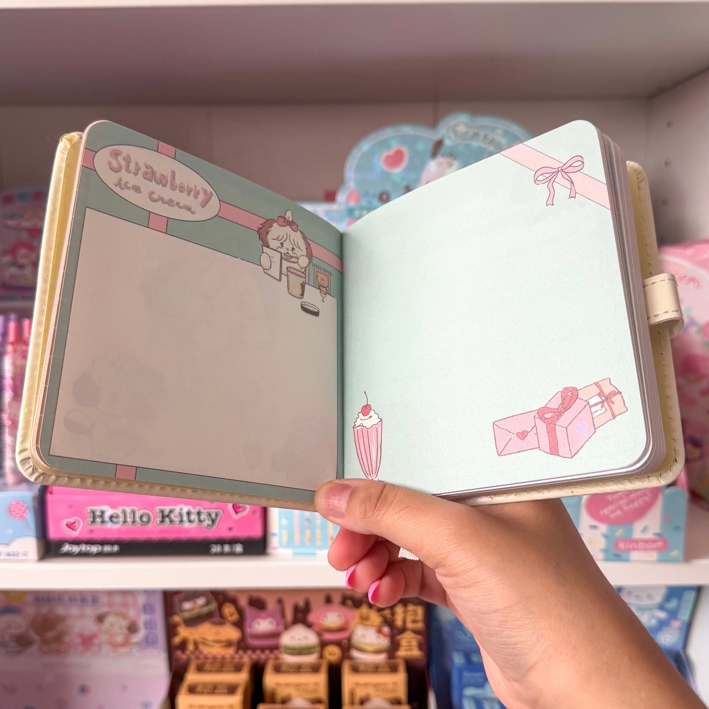 Mikko illustrations Soufflé Small Magnet Strap Notebook Journal
