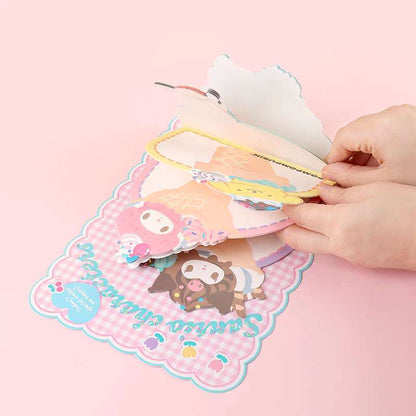 Sanrio Characters Ice Cream Parlor Large Memo Pad