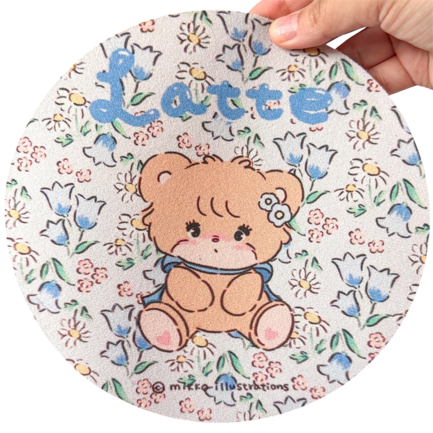 Mikko illustrations Latte Floral Mousepad