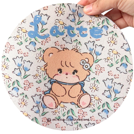 Mikko illustrations Latte Floral Mousepad