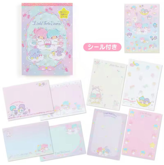Sanrio Little Twin Stars Notepad With Sticker Sheet