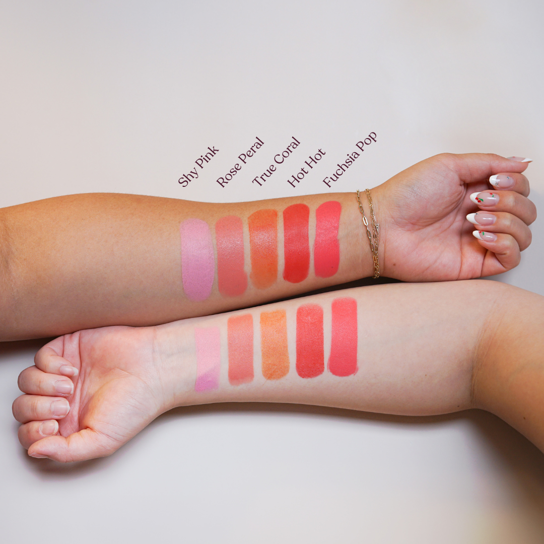Kara Beauty Blush N’ Beam- True Coral+Luxe Peach
