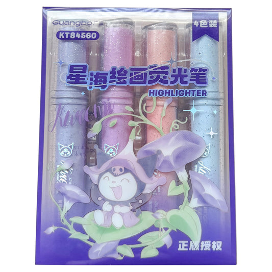 Kuromi Glitter Highlighter Set