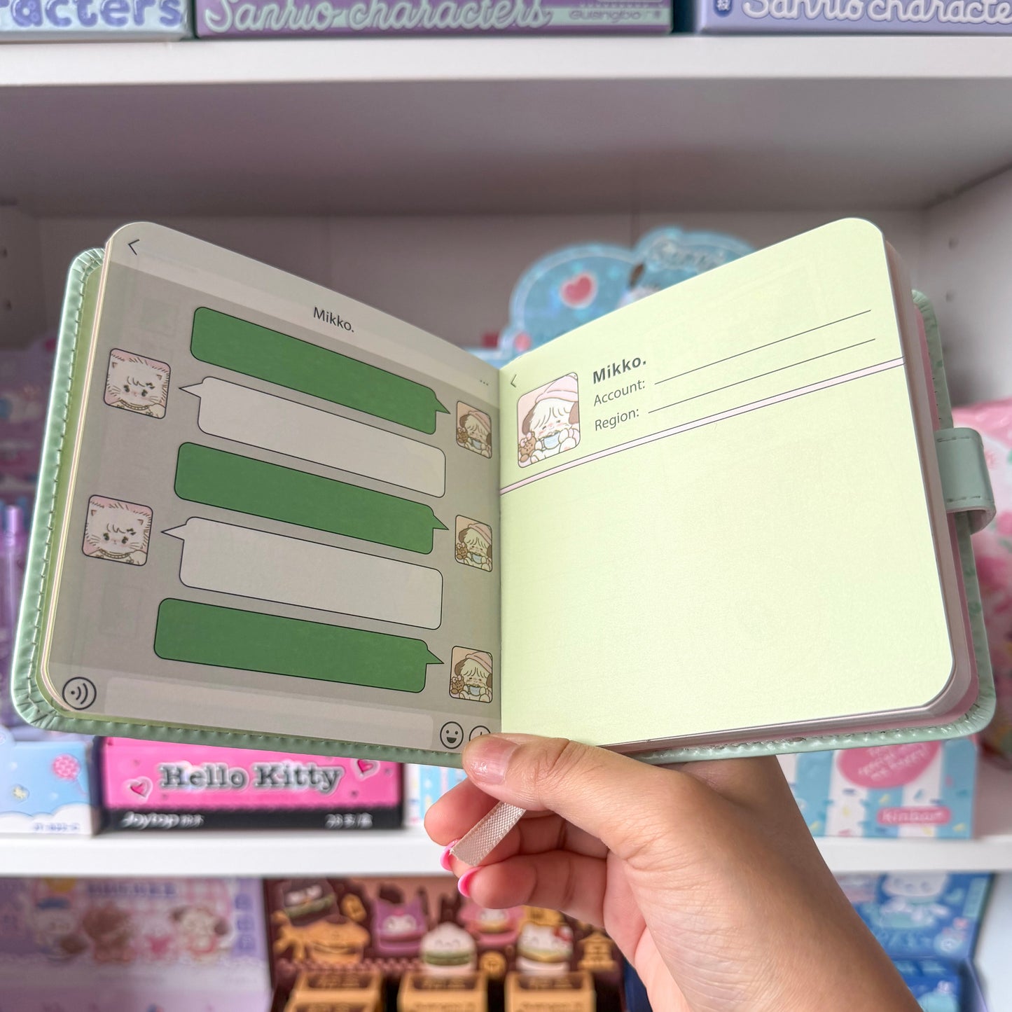 Mikko illustrations Picnic Family Small Magnet Strap Notebook Journal