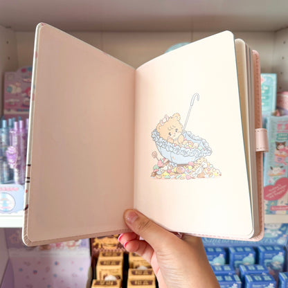Mikko illustrations Latte A5 Magnet Strap Notebook Journal