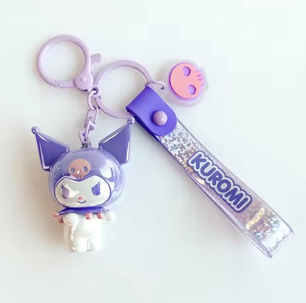 Kuromi Iridescent Keychain Pendant (PURPLE)