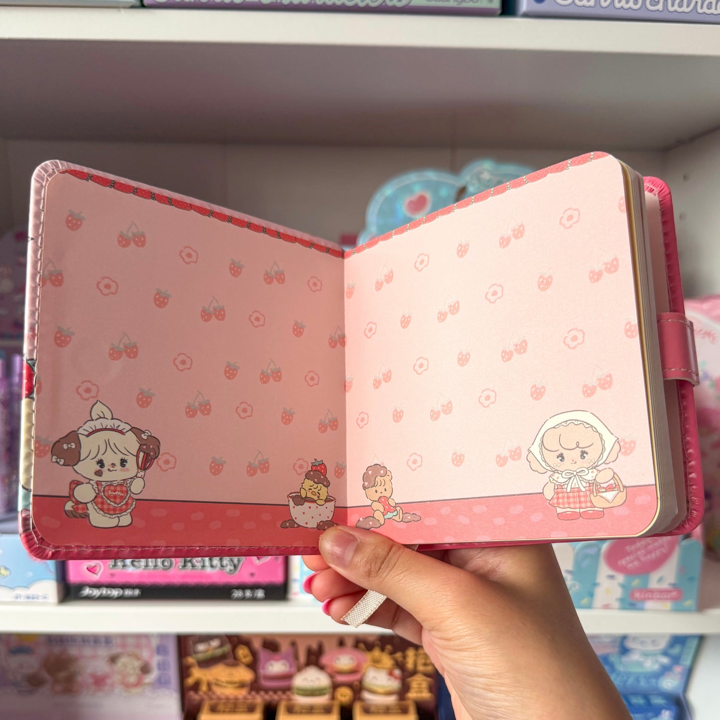 Mikko illustrations Soufflé Baking Small Magnet Strap Notebook Journal