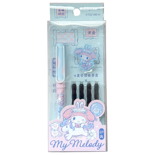My Melody Fountain Pen With Replacements