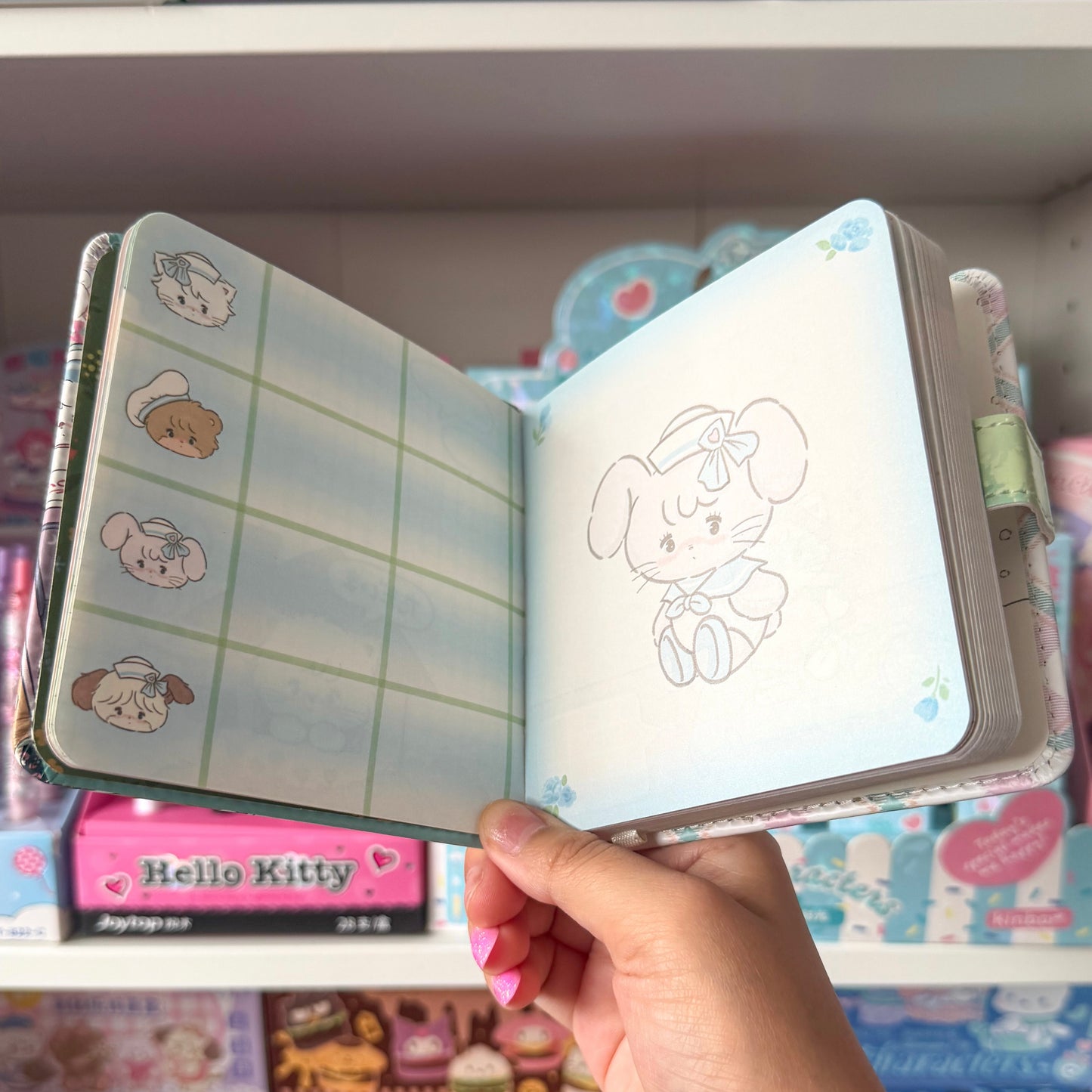 Mikko illustrations Garden Family Small Magnet Strap Notebook Journal