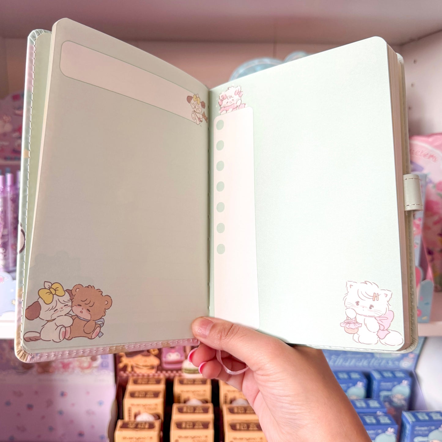 Mikko illustrations Stars Family A5 Magnet Strap Notebook Journal
