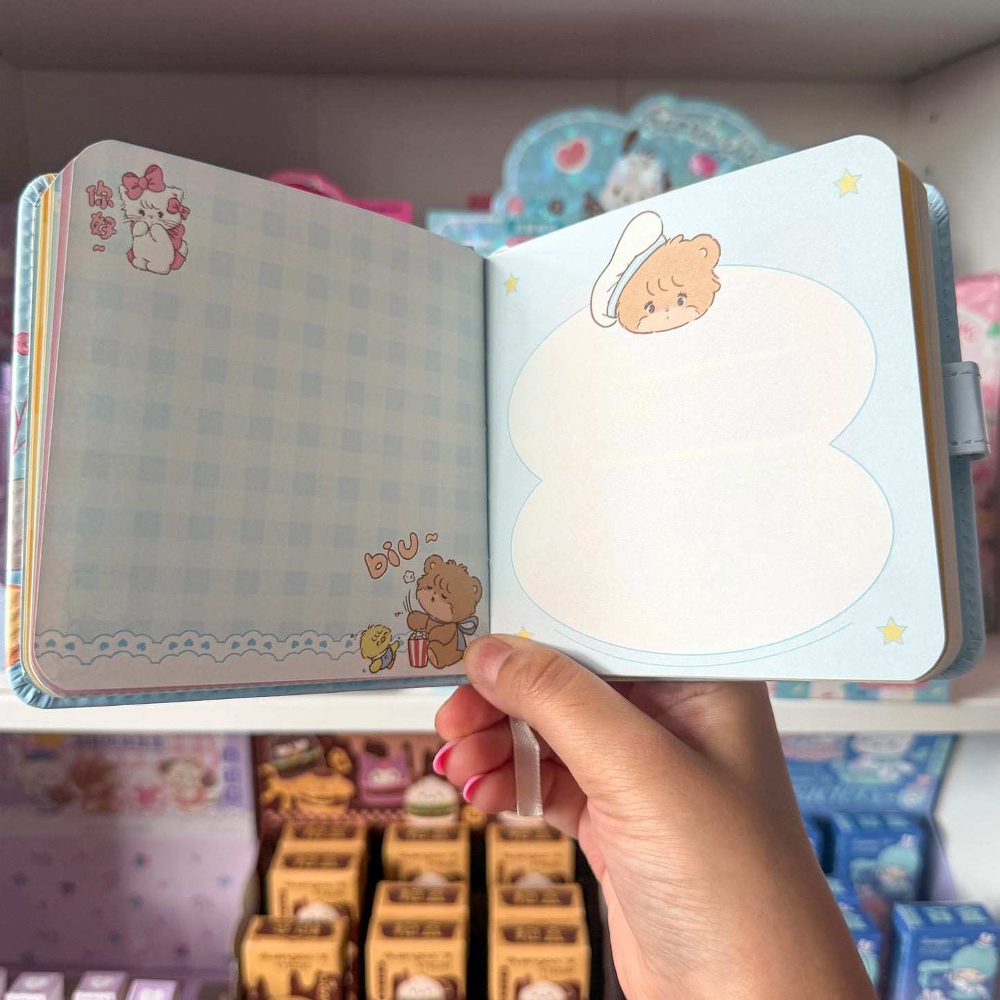 Mikko illustrations Livingroom Small Magnet Strap Notebook Journal