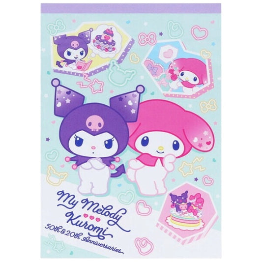 My Melody & Kuromi Notepad (50th & 20th Anniversary)