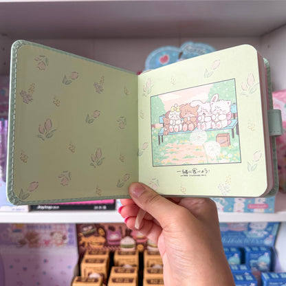 Mikko illustrations Picnic Family Small Magnet Strap Notebook Journal