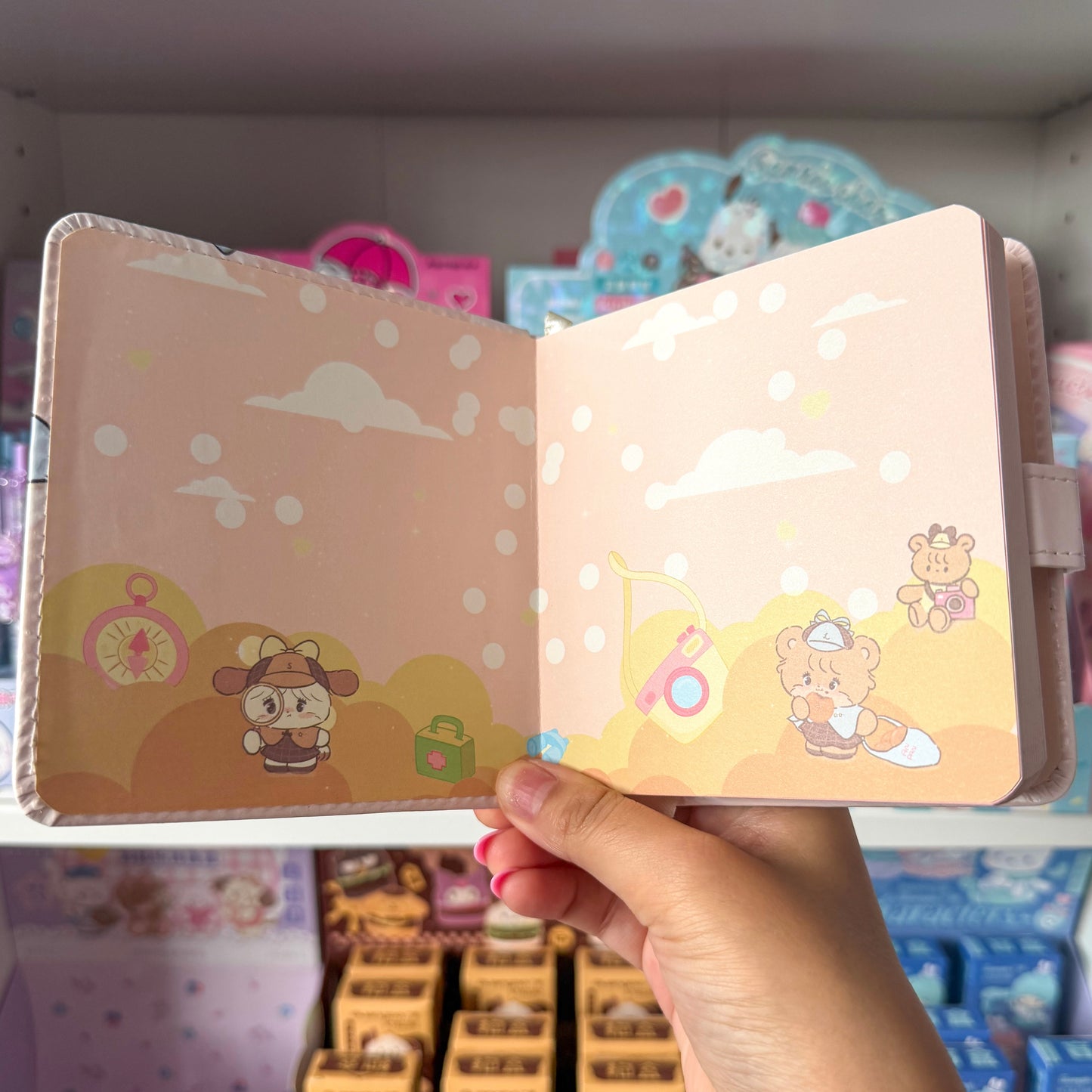 Mikko illustrations Detective Soufflé  Small Magnet Strap Notebook Journal