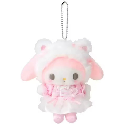 My Melody Cat Ballerina Plush Keychain