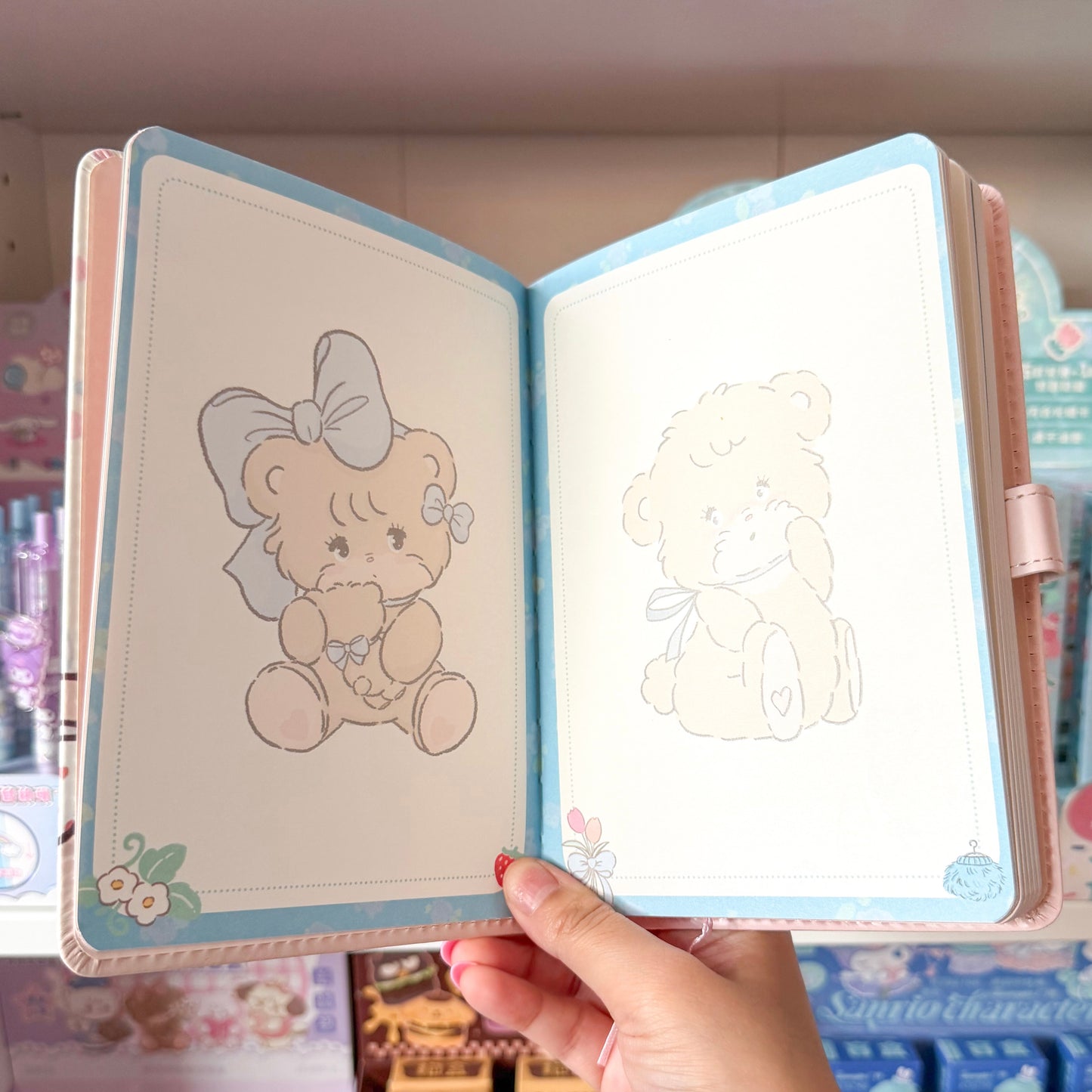 Mikko illustrations Latte A5 Magnet Strap Notebook Journal