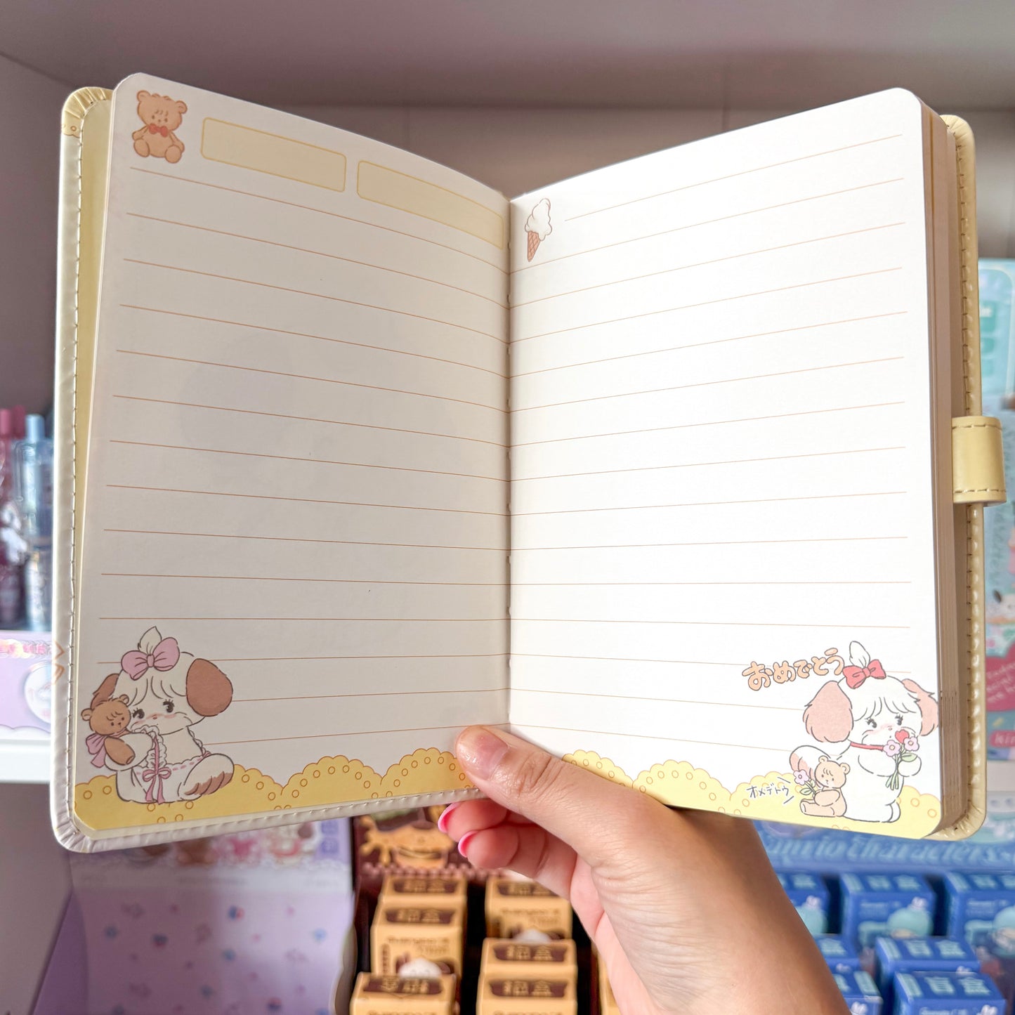 Mikko illustrations Soufflé A5 Magnet Strap Notebook Journal