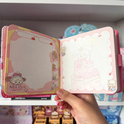 Mikko illustrations Soufflé Baking Small Magnet Strap Notebook Journal