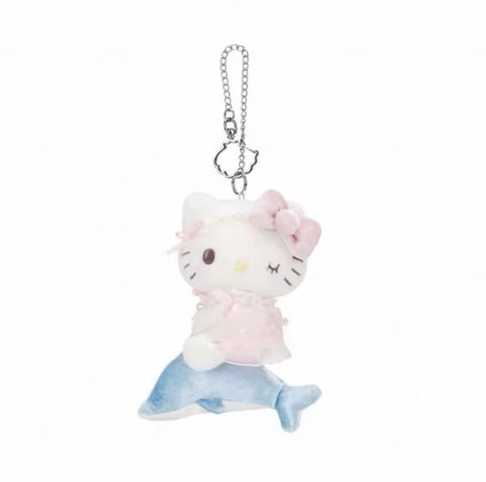 Hello Kitty Moonlight Dolphin Plush Keychain