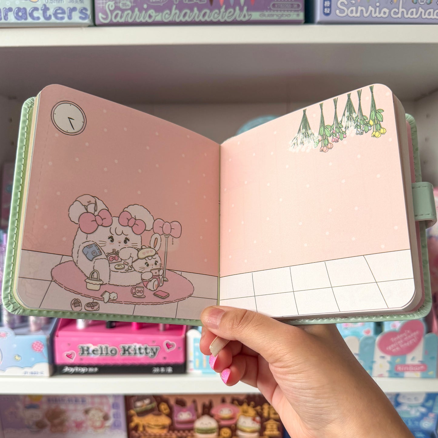 Mikko illustrations Picnic Family Small Magnet Strap Notebook Journal