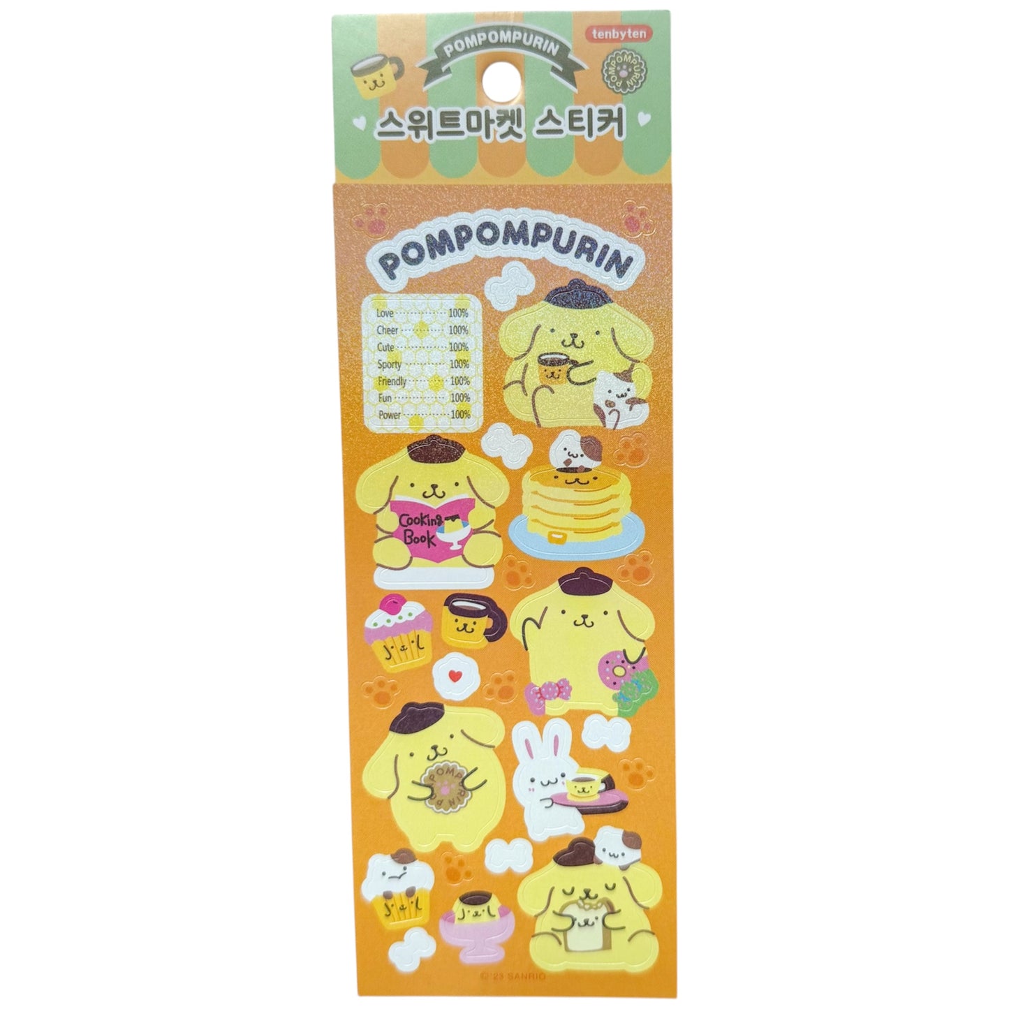 Pompompurin Snacks Sticker Sheet