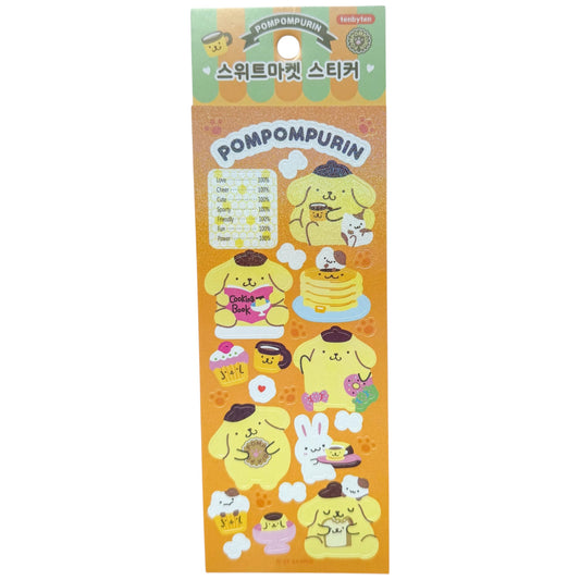 Pompompurin Snacks Sticker Sheet