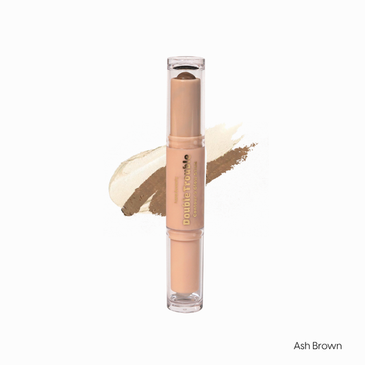 Kara Beauty Double Trouble Contour+Glow Stick- Ash Brown