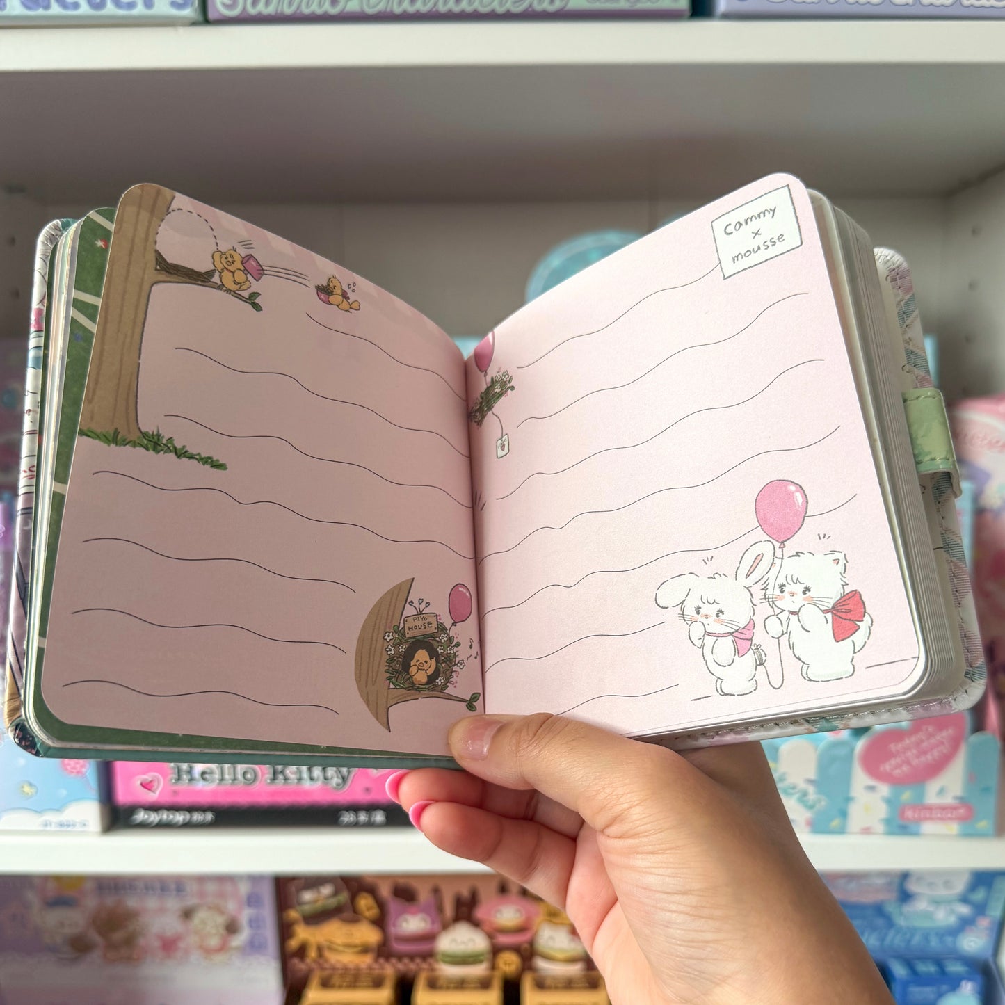 Mikko illustrations Garden Family Small Magnet Strap Notebook Journal