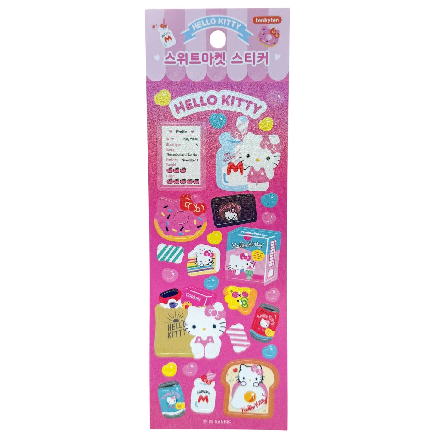 Hello Kitty Snacks Sticker Sheet