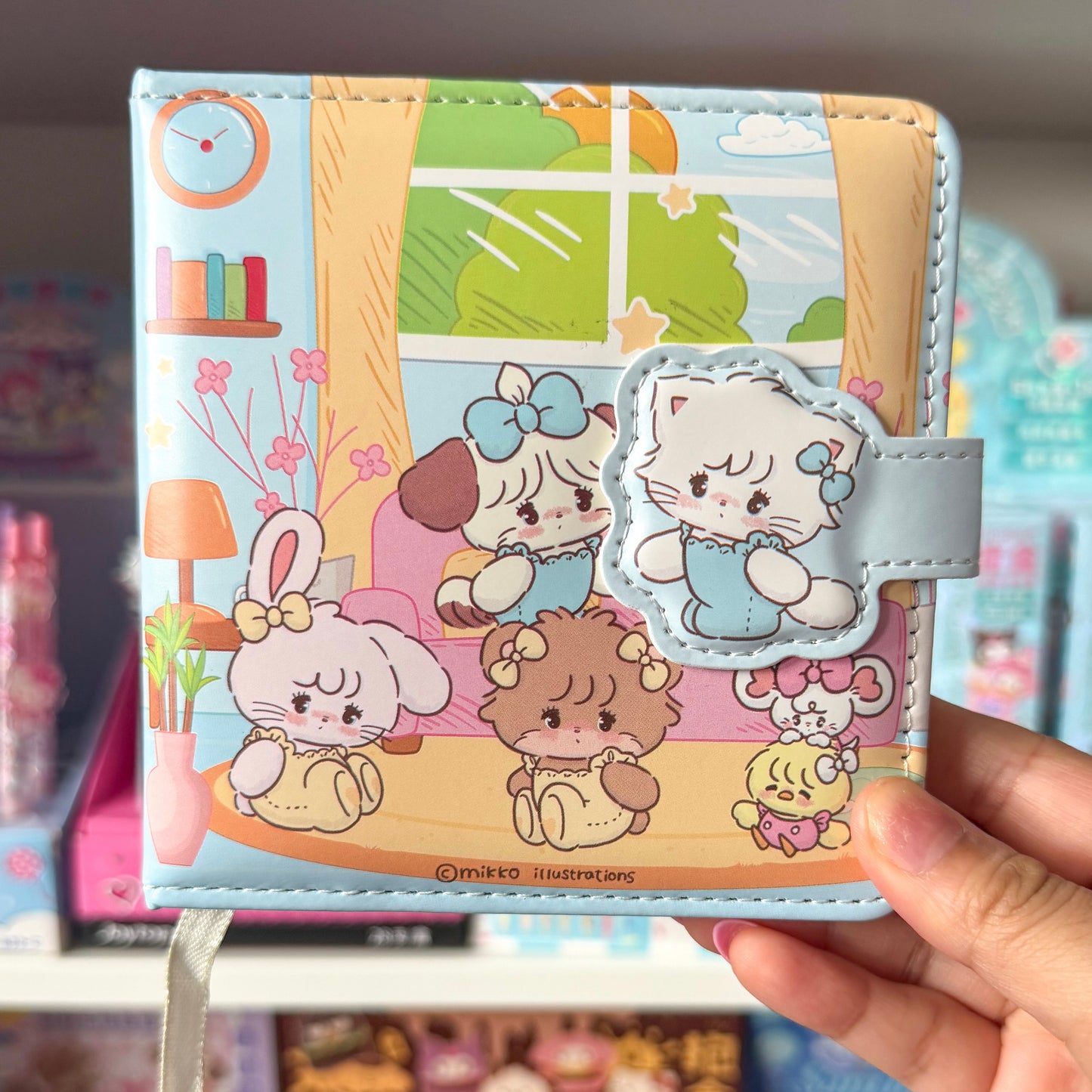 Mikko illustrations Livingroom Small Magnet Strap Notebook Journal
