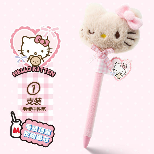 Hello Kitty Pink Bow Plushy Pen