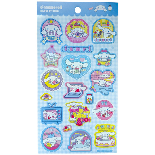 Cinnamoroll Badge Sticker Sheet