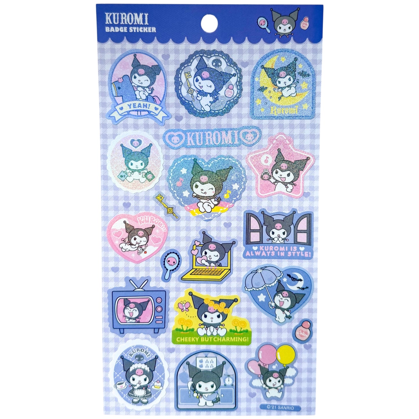 Kuromi Badge Sticker Sheet