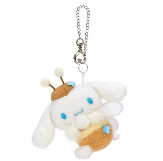 Cinnamoroll Flower Field Honey Plush Keychain