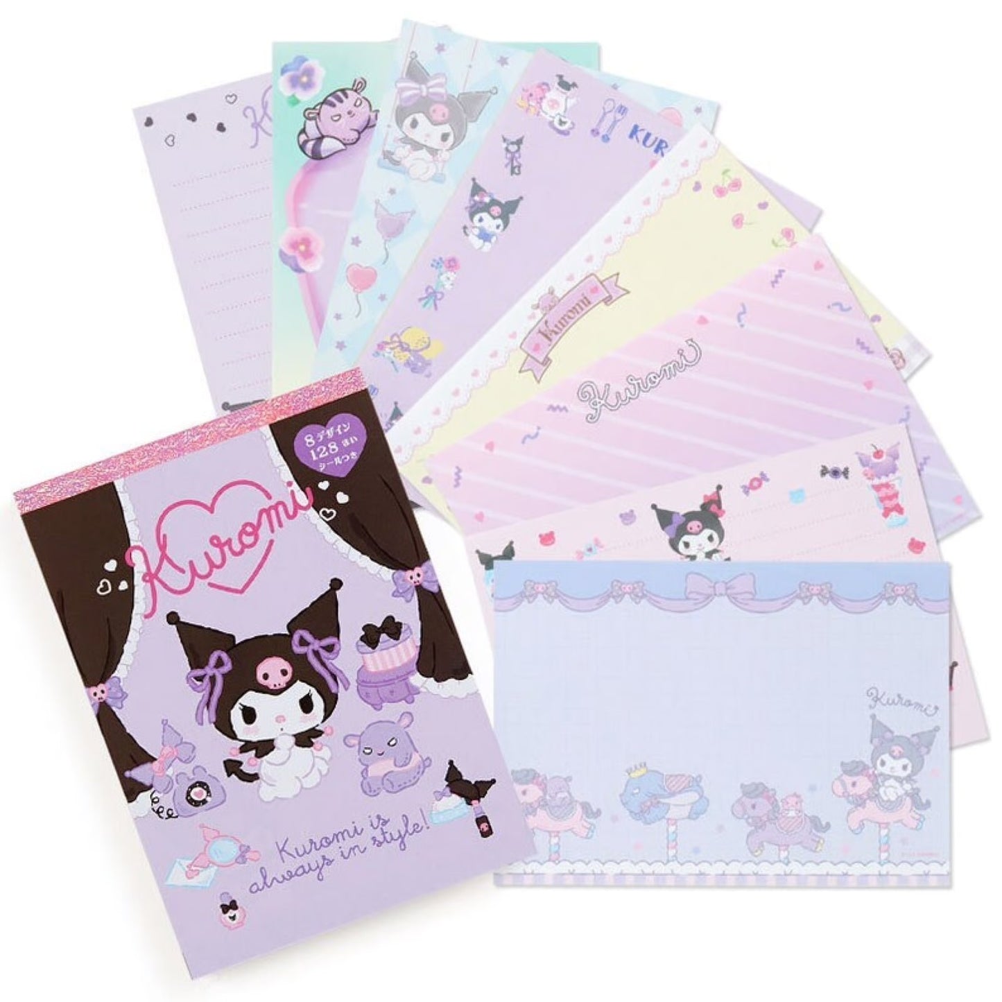 Sanrio Kuromi Notepad With Sticker Sheet