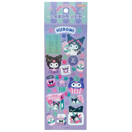 Kuromi Snacks Sticker Sheet
