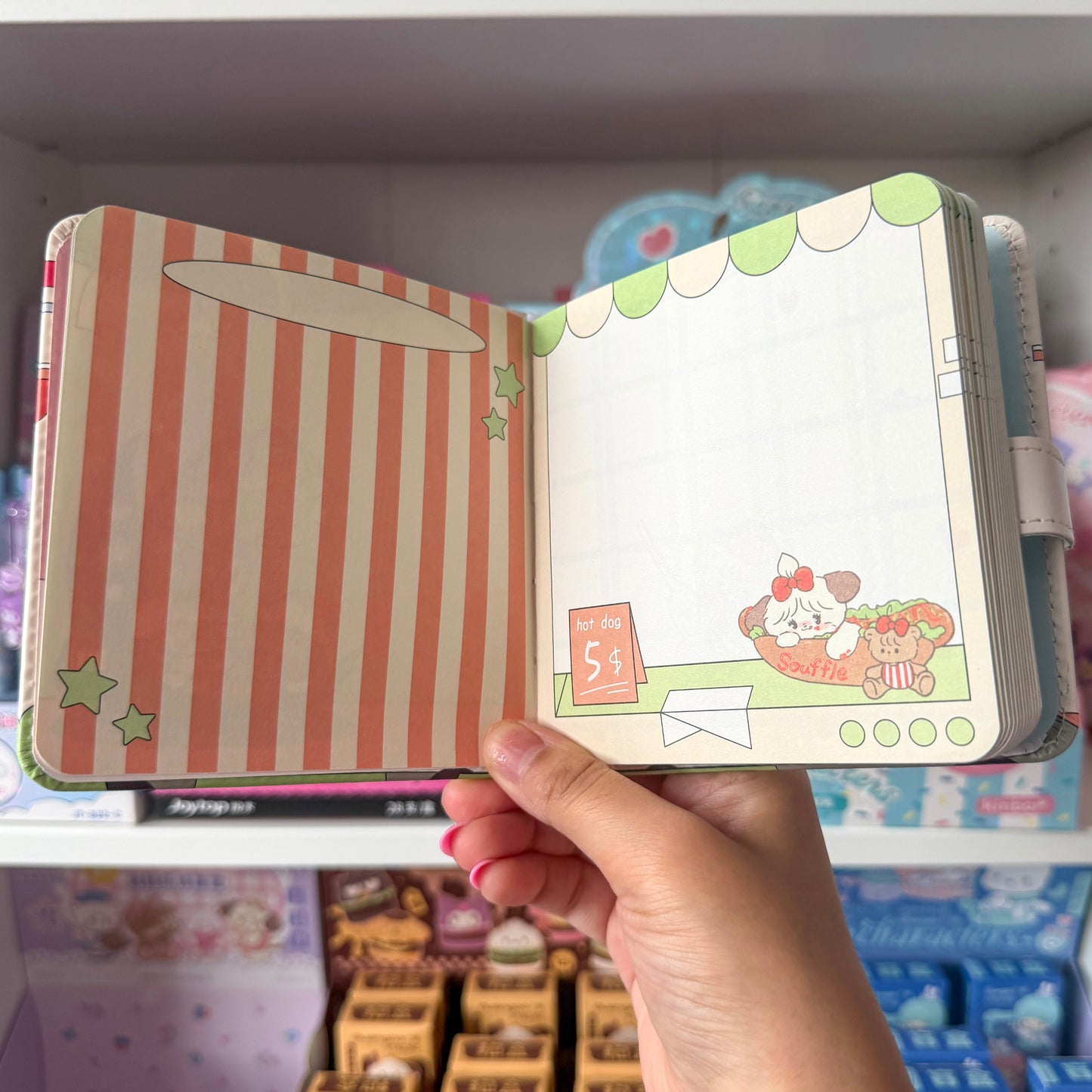 Mikko illustrations Dessert Shop Small Magnet Strap Notebook Journal