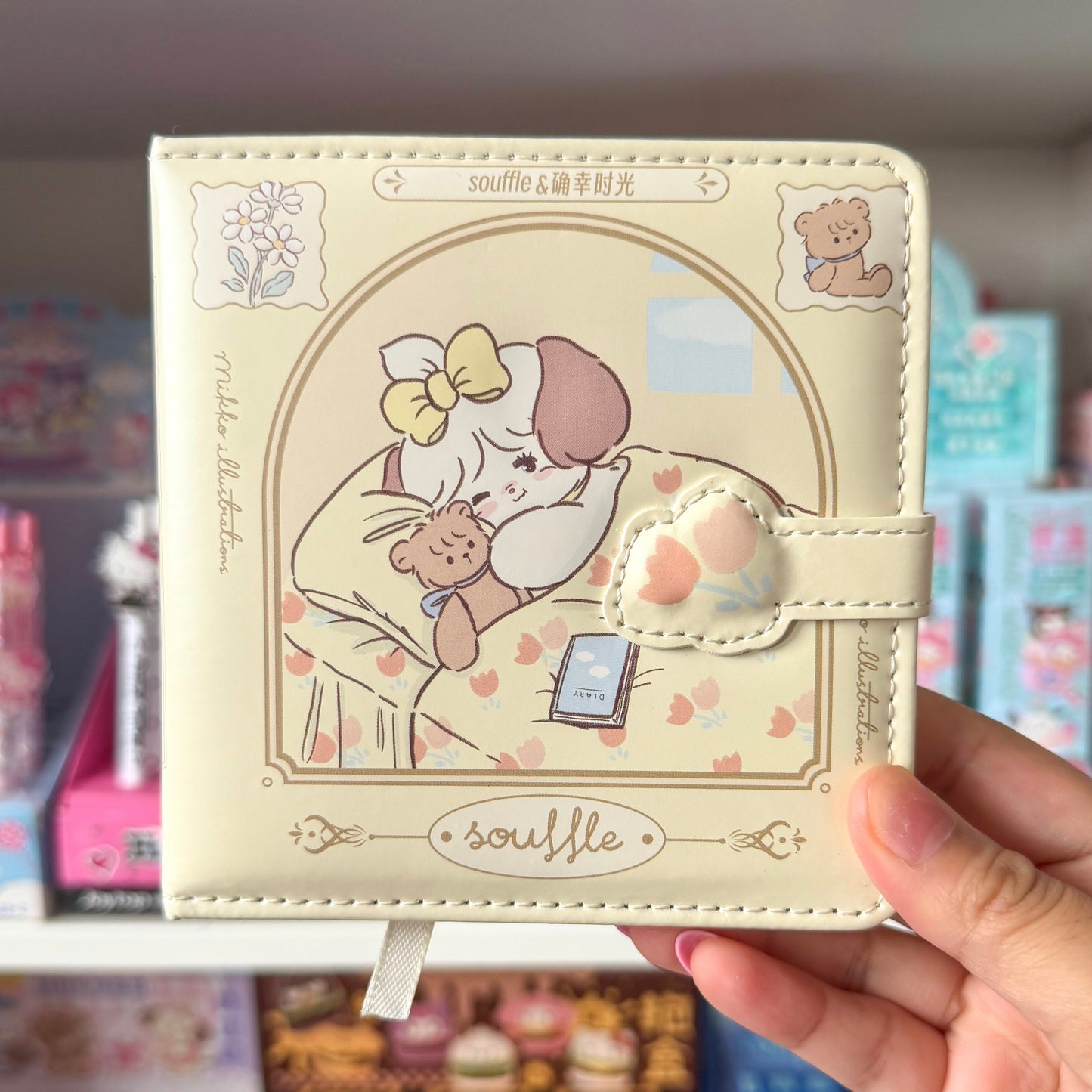 Mikko illustrations Soufflé Small Magnet Strap Notebook Journal