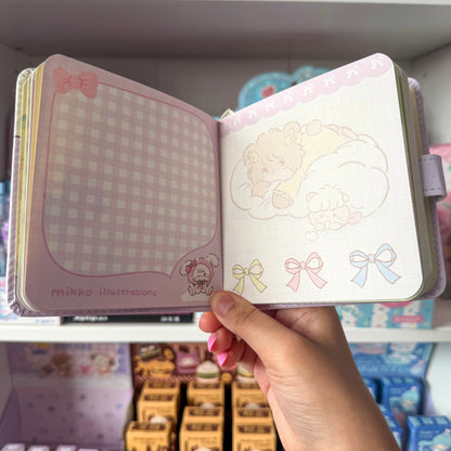 Mikko illustrations Lilac Family Small Magnet Strap Notebook Journal