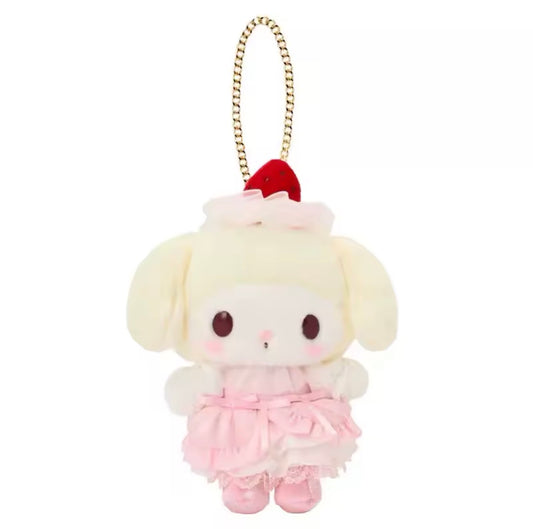 My Melody Strawberry Cake Sweetheart Plush Keychain