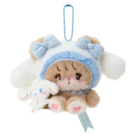 Mikko x Sanrio Latte/Cinnamoroll Plush Keychain