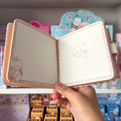 Mikko illustrations Mousse Strawberry Small Magnet Notebook Journal